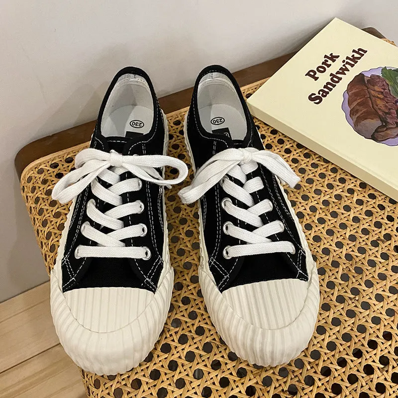 Unique Creative Women's Salt Blue Biscuit Canvas Shoes