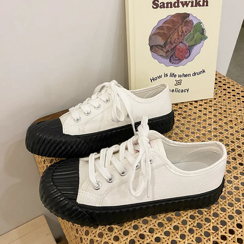 Unique Creative Women's Salt Blue Biscuit Canvas Shoes