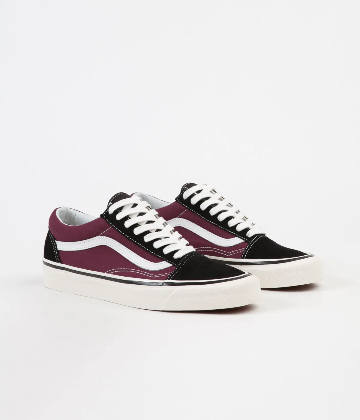 Vans Old Skool 36 DX Anaheim Factory Shoes - Black / OG Burgundy