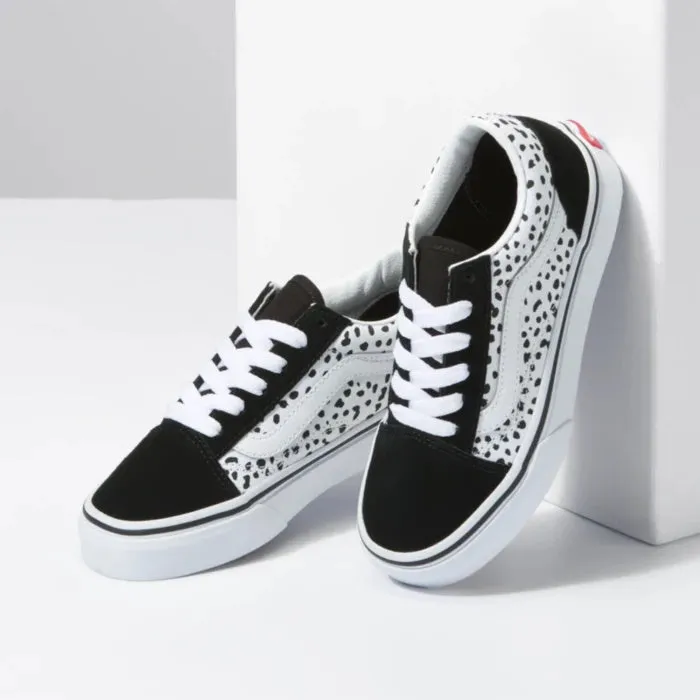 Vans - Old Skool - Youth's Dalmatian Black/White NOT RETURNABLE