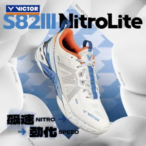 VICTOR S82III NitroLite Badminton Shoes L-Lunar White UNISEX