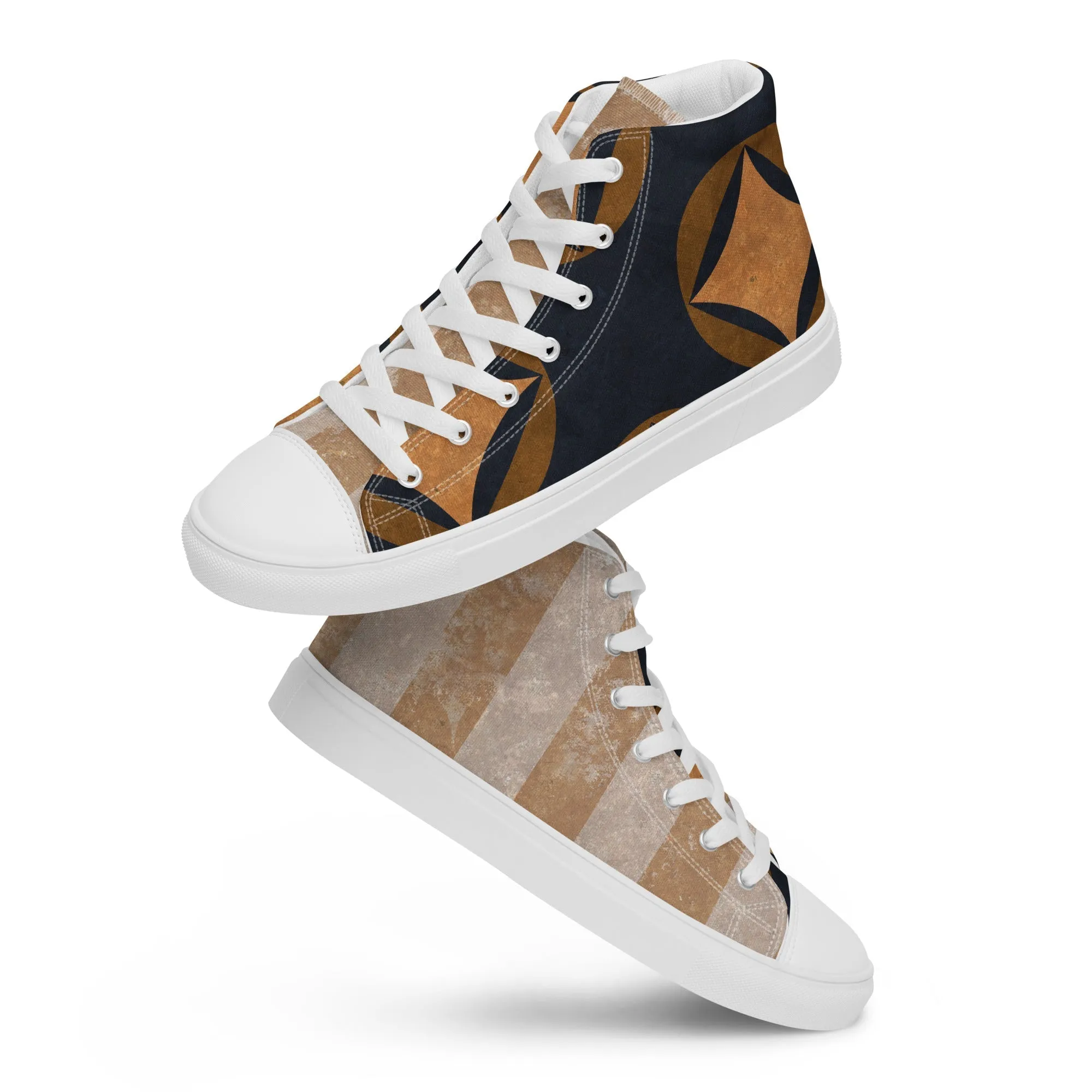 Victorious Men’s Lace-Up Canvas High-Top Sneakers