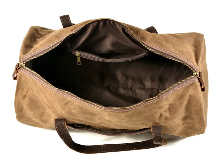 Vintage Foldable Large Storage Canvas Outdoor Duffle Bags 9824