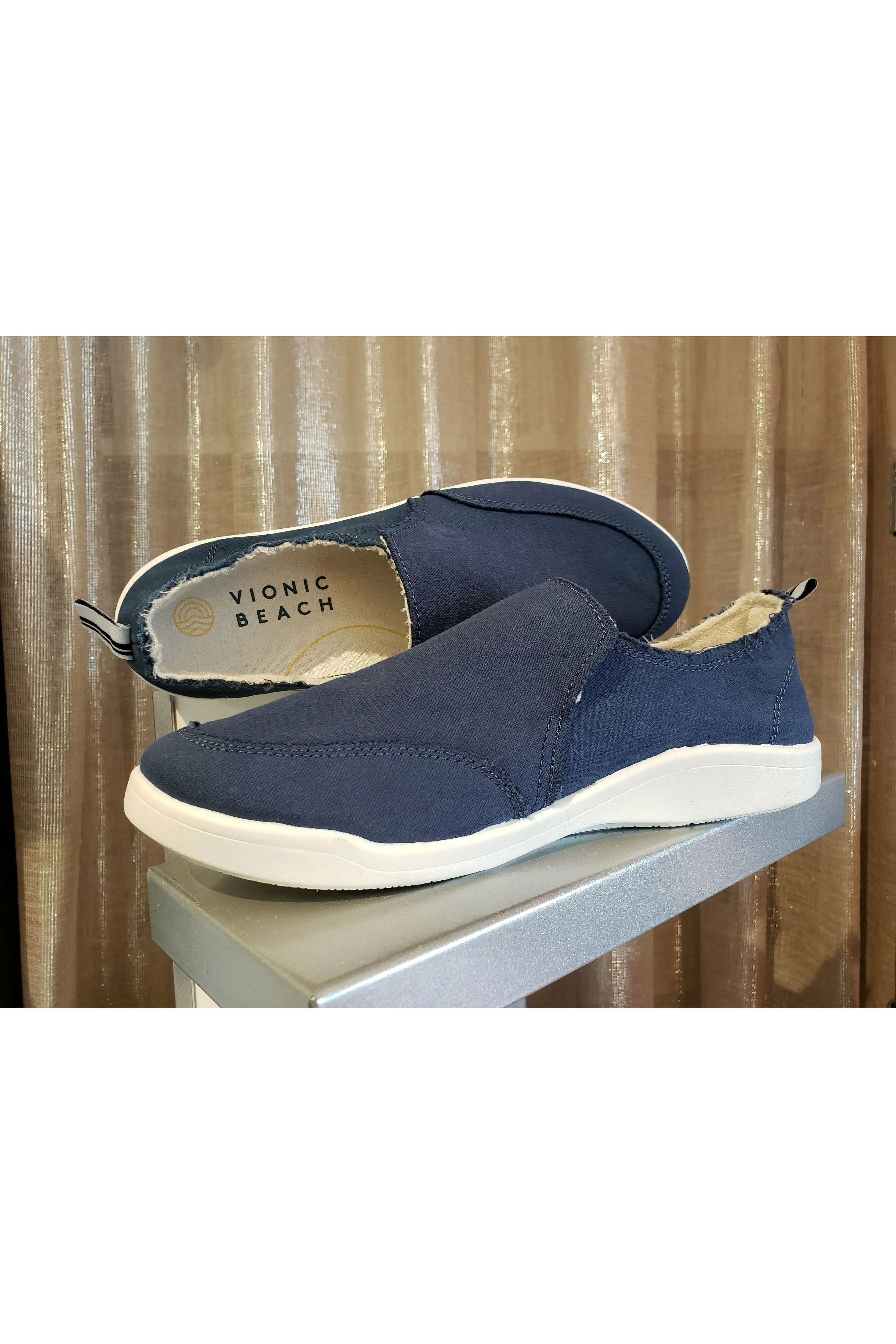 Vionic Canvas Slip On Shoes - Style Venice Malibu