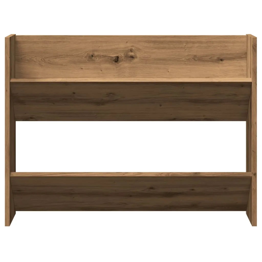 Wall Shoe Cabinet Artisan Oak 80x18x60 cm Engineered Wood