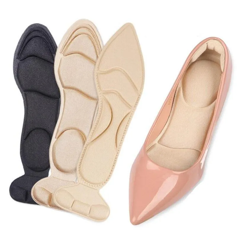 Women Massage High Heel Shoes Insole Comfortable Anti-Pain Shock Resistant Heel Insert