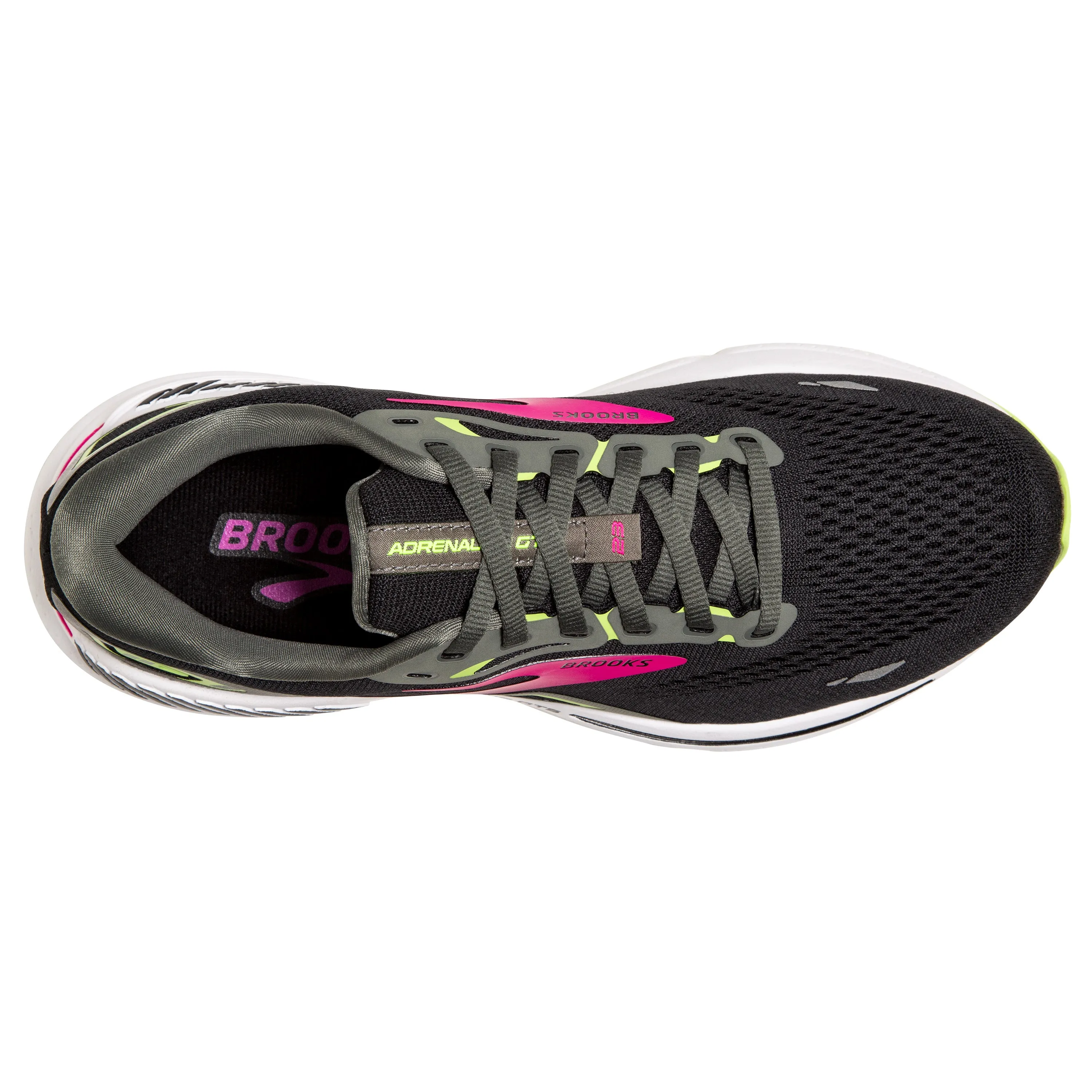 WOMEN'S ADRENALINE 23 - NARROW 2A - 037 BLACK/GUNMETAL/SHARP GREEN