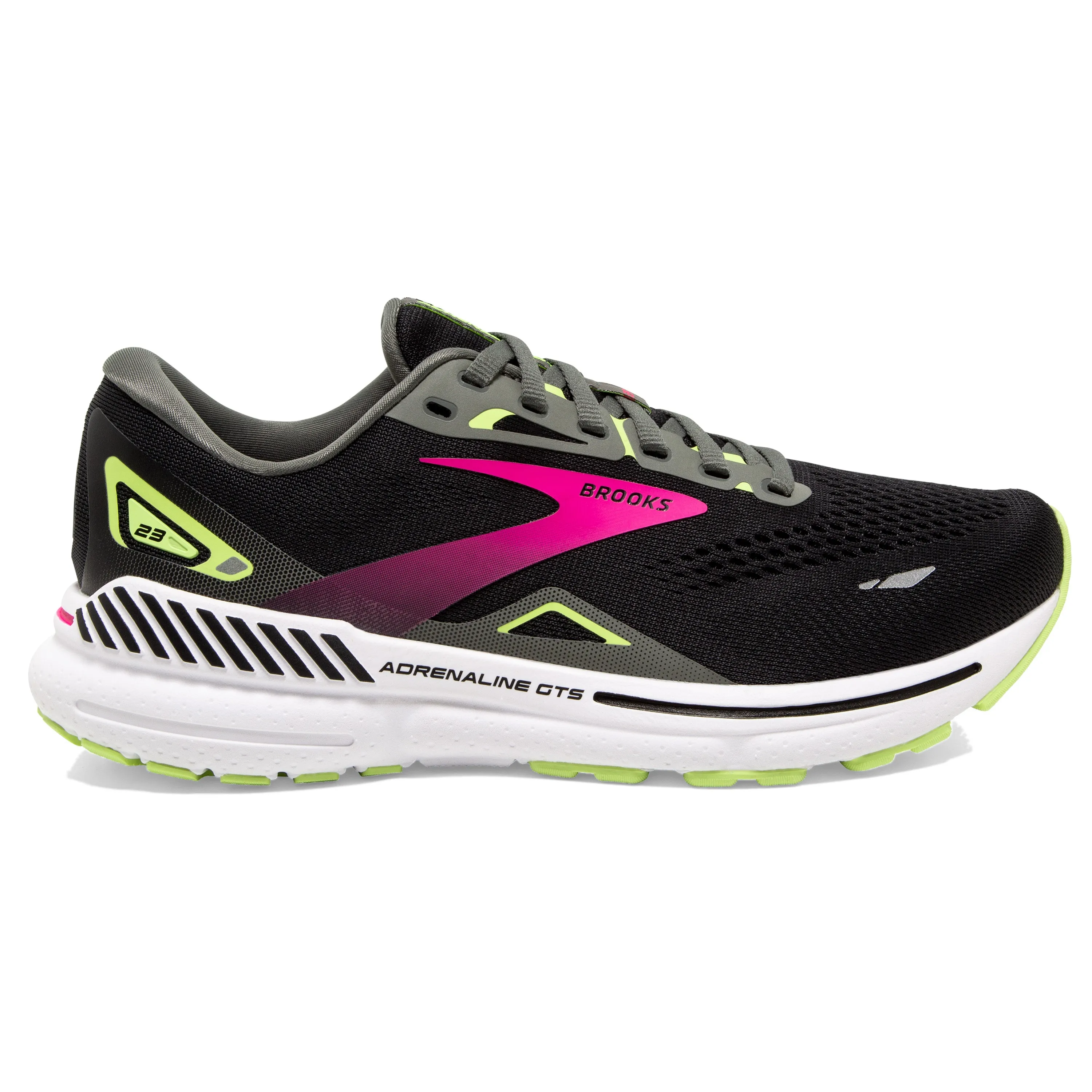 WOMEN'S ADRENALINE 23 - NARROW 2A - 037 BLACK/GUNMETAL/SHARP GREEN