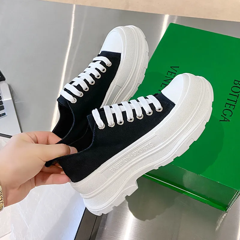 Women's & Men's Platform Couple Canvas Shoes