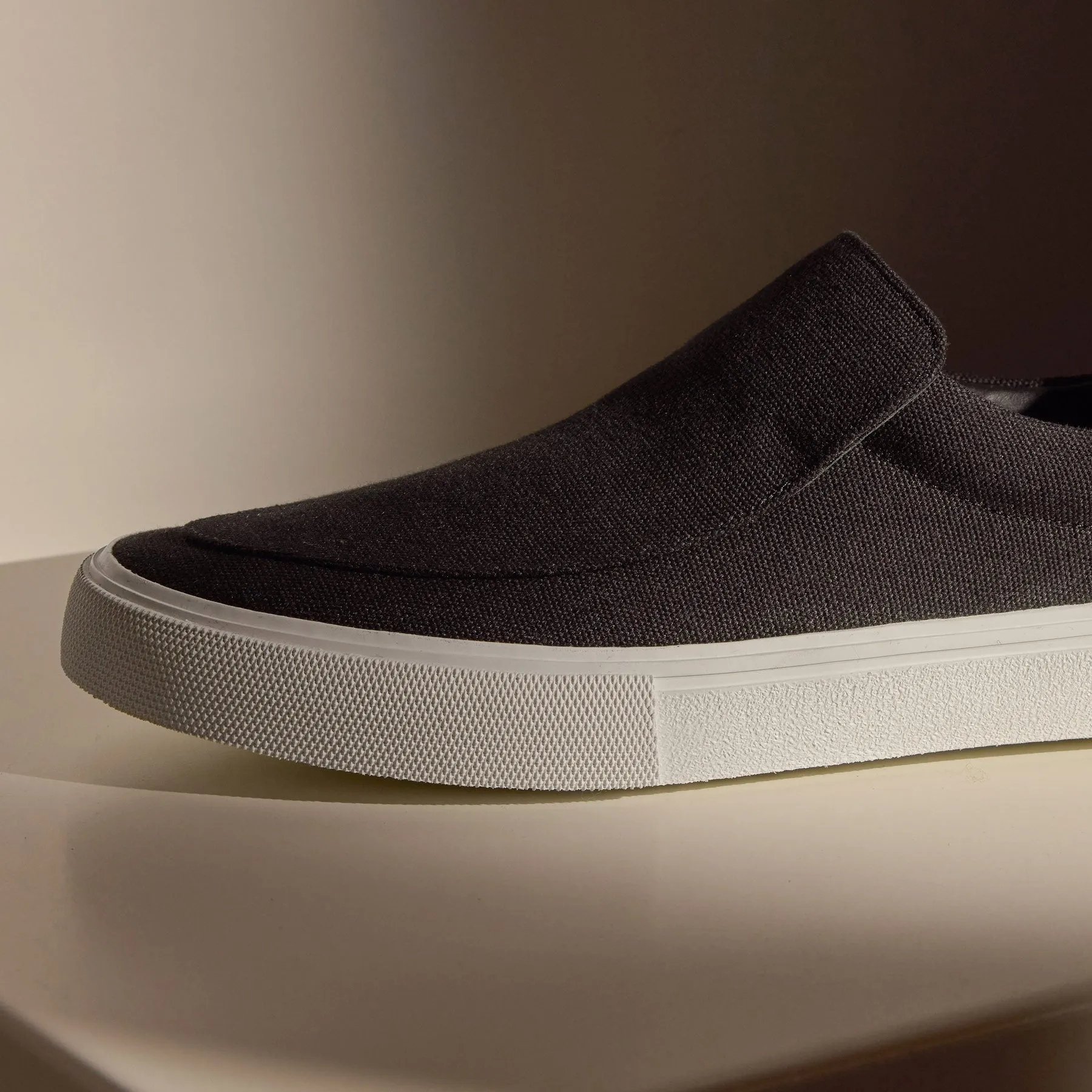 Women's Coastal Canvas Slip On - Black