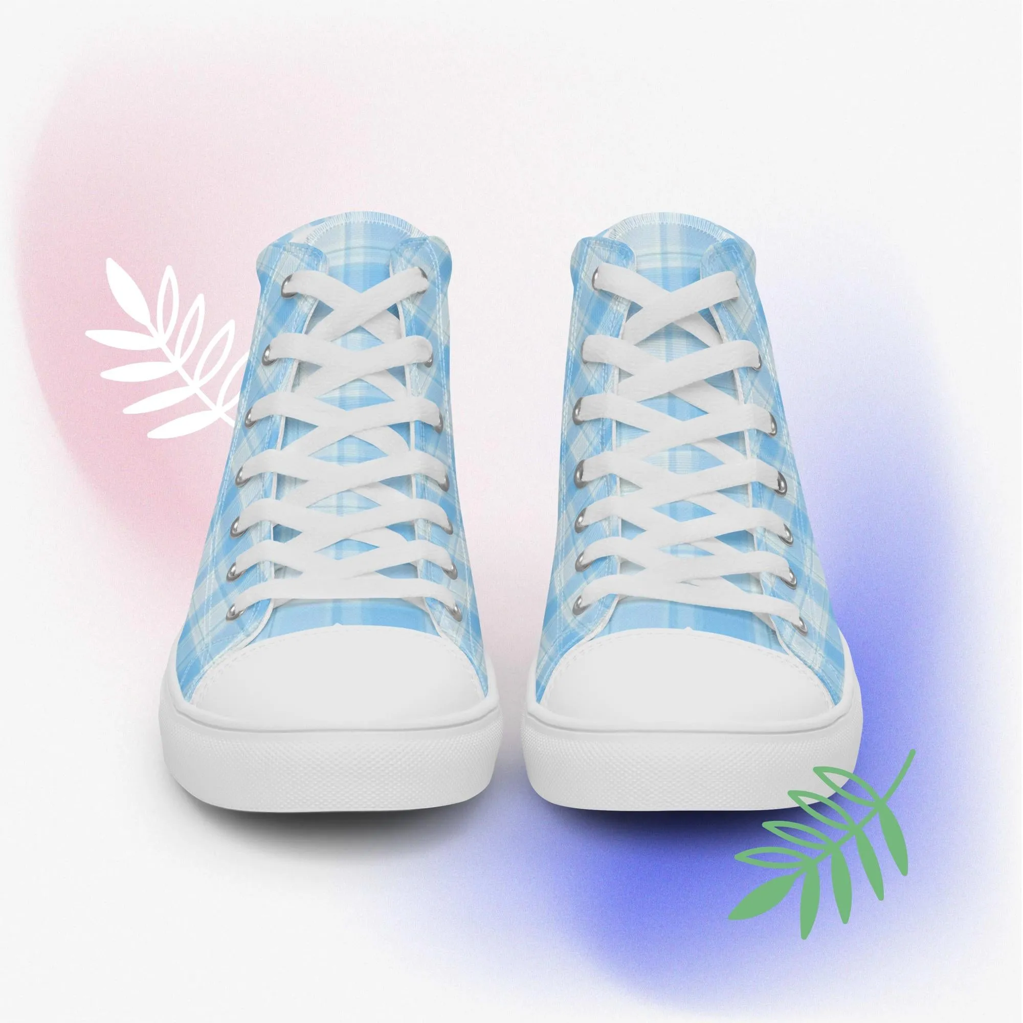 Women’s high top canvas shoes