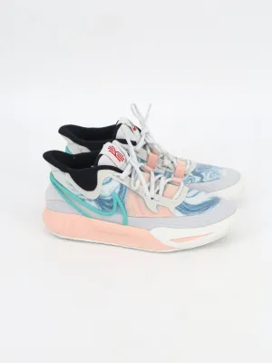 Women's Printed Basketball Shoes,Grey/Peach