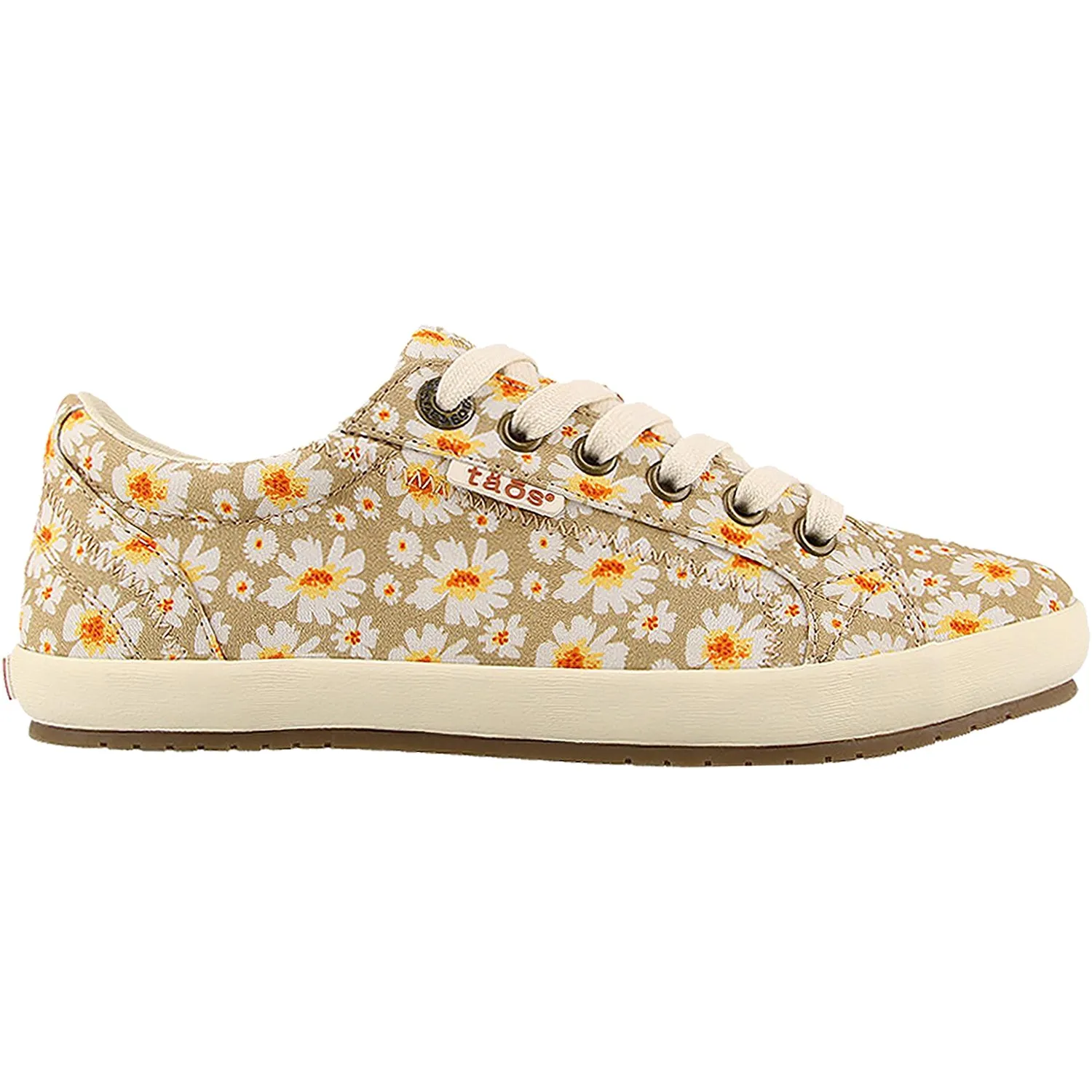 Women's Taos Star Tan Daisy Canvas