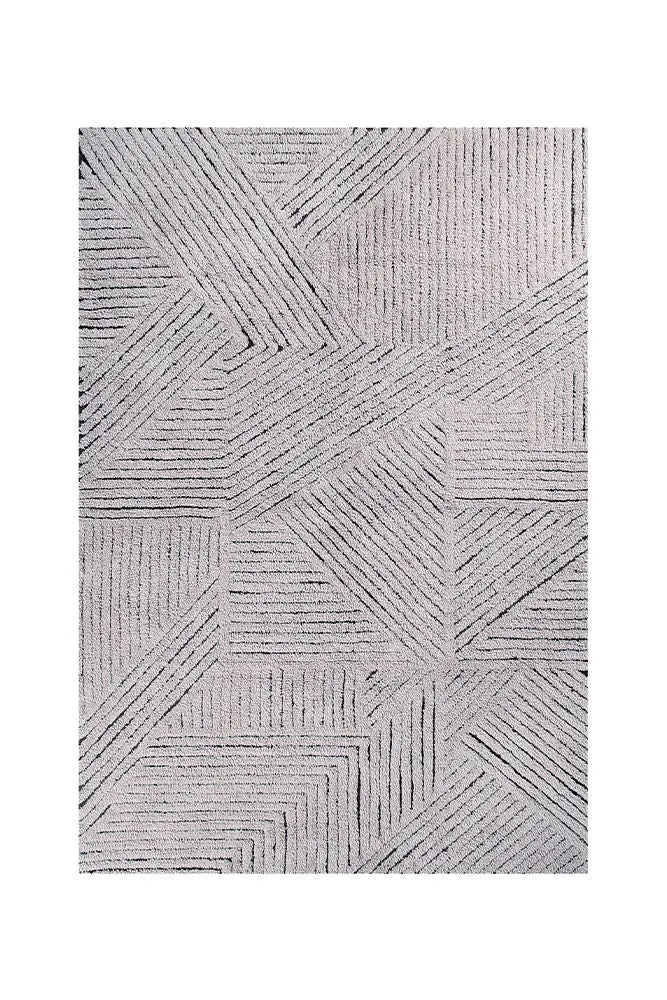 WOOL AREA RUG BLACK CHIA